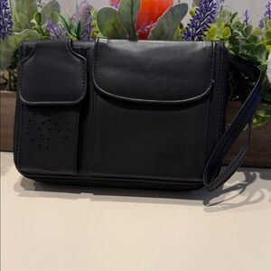 Vintage Advantage Black Organizer Planner Agenda Book Address Weekly Calculator